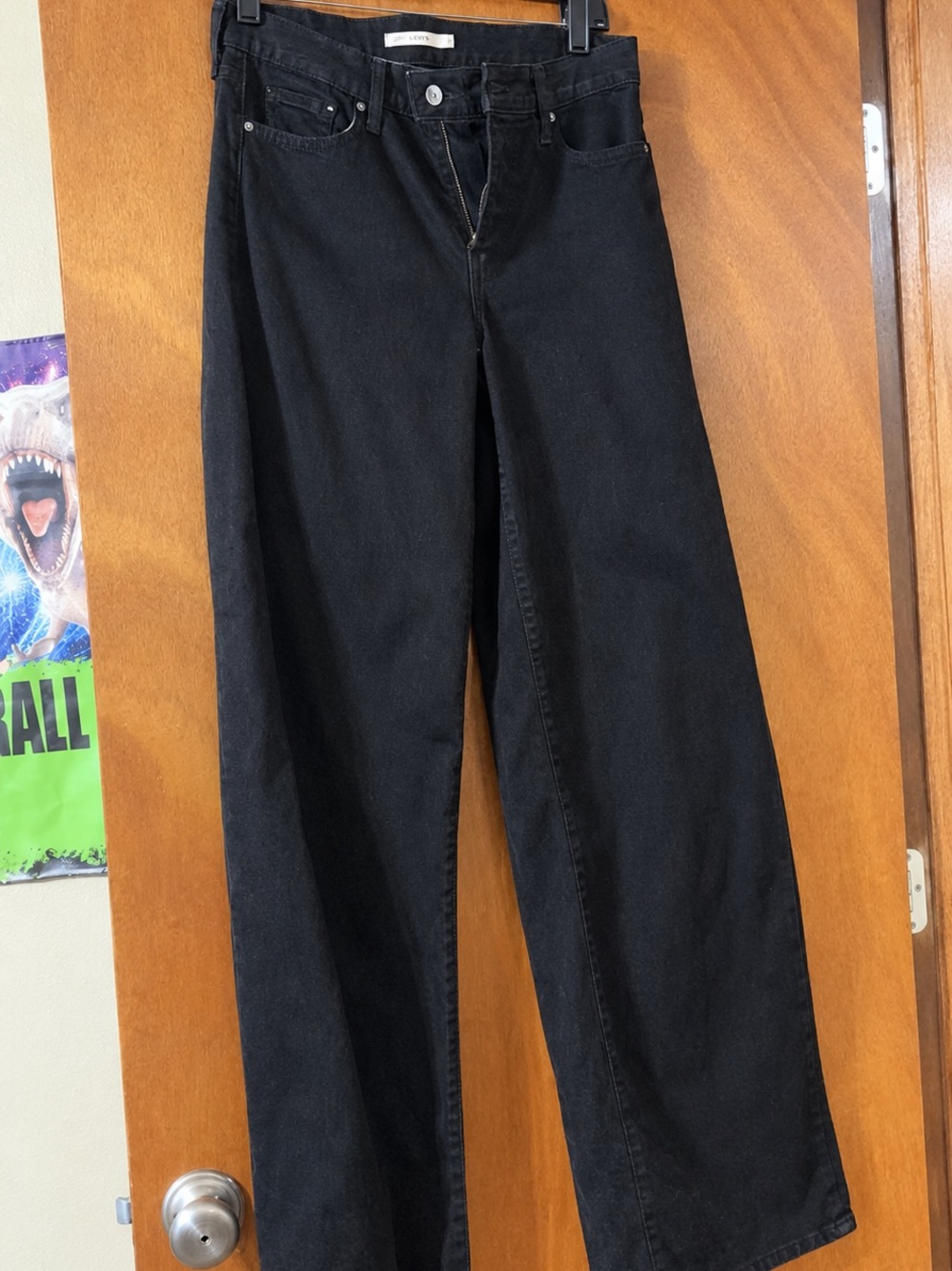 Levi's Women's Wide-Leg Black Flare Jeans
